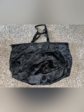 Black Coach Weekender Bag